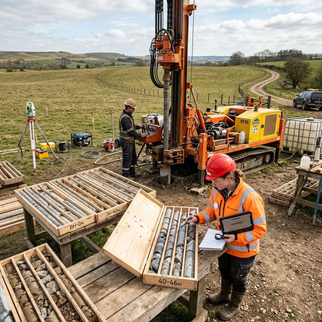Průzkumné a monitorovací vrty — inženýrsko-geologický průzkum