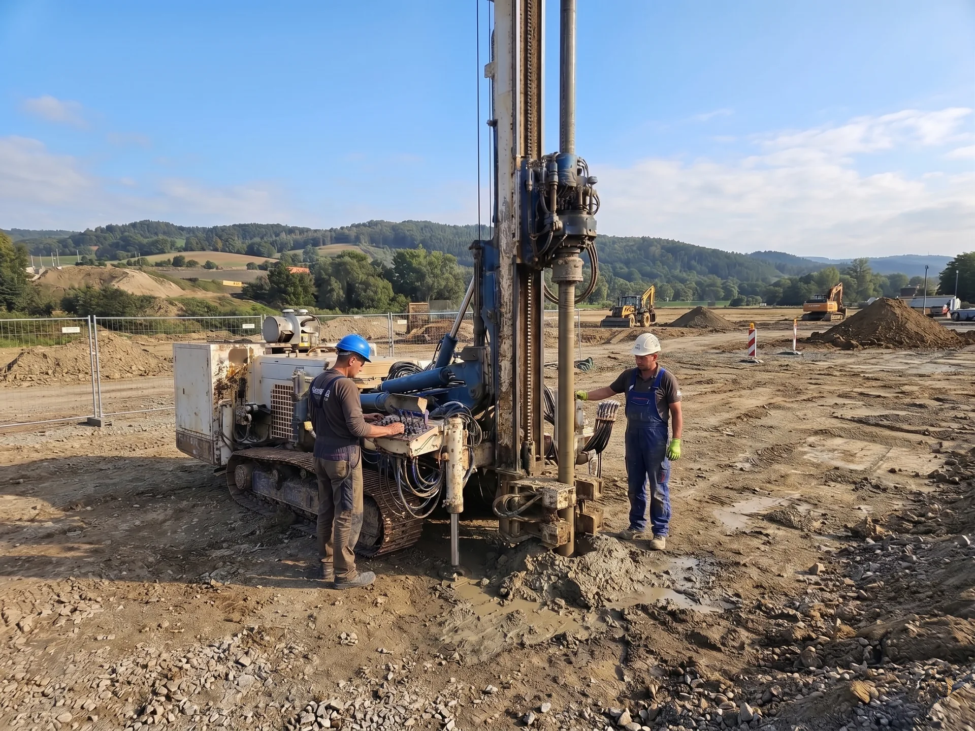 Vrtná souprava Soilmec SM-14 — univerzální, jet grouting až 60 MPa, krouticí moment 27 000 Nm
